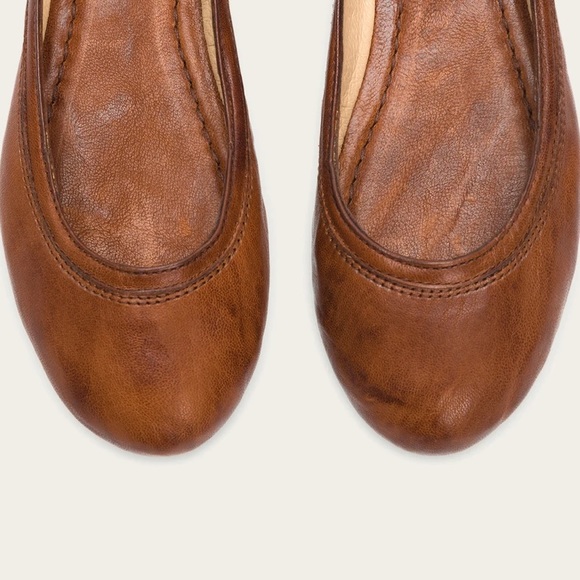 Frye Chestnut Leather Flats - Picture 2 of 9